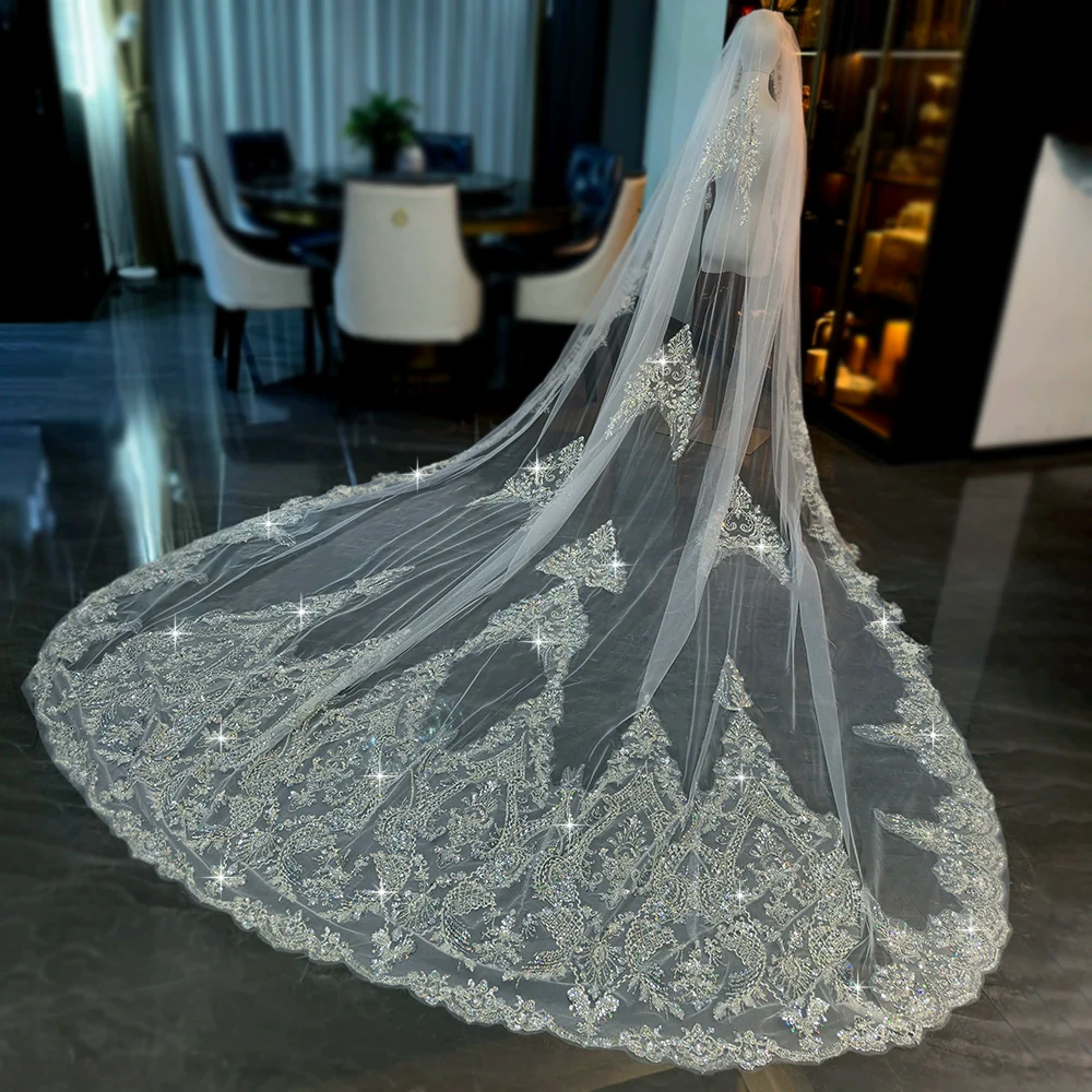 Beaded Wedding Veil - Image 5