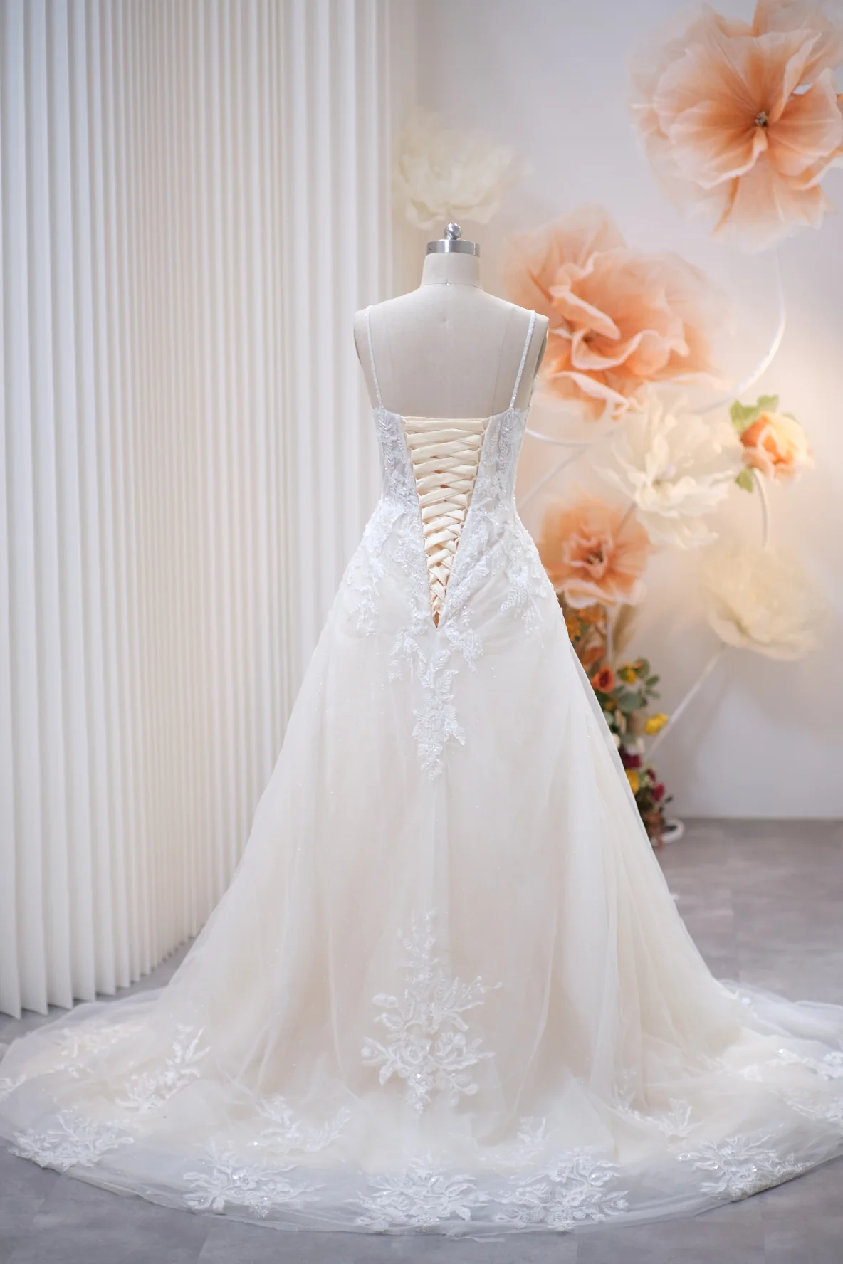 Lux Fabric Full Glitter with Beaded Wedding Gown Size M | Ready-to-Wear - Image 4