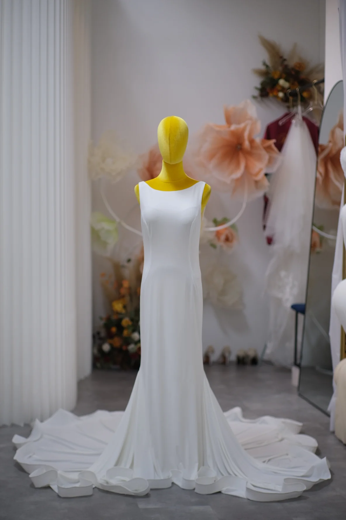 Pleated Wedding Gown Size XL Bust 90-94 | Ready-to-Wear