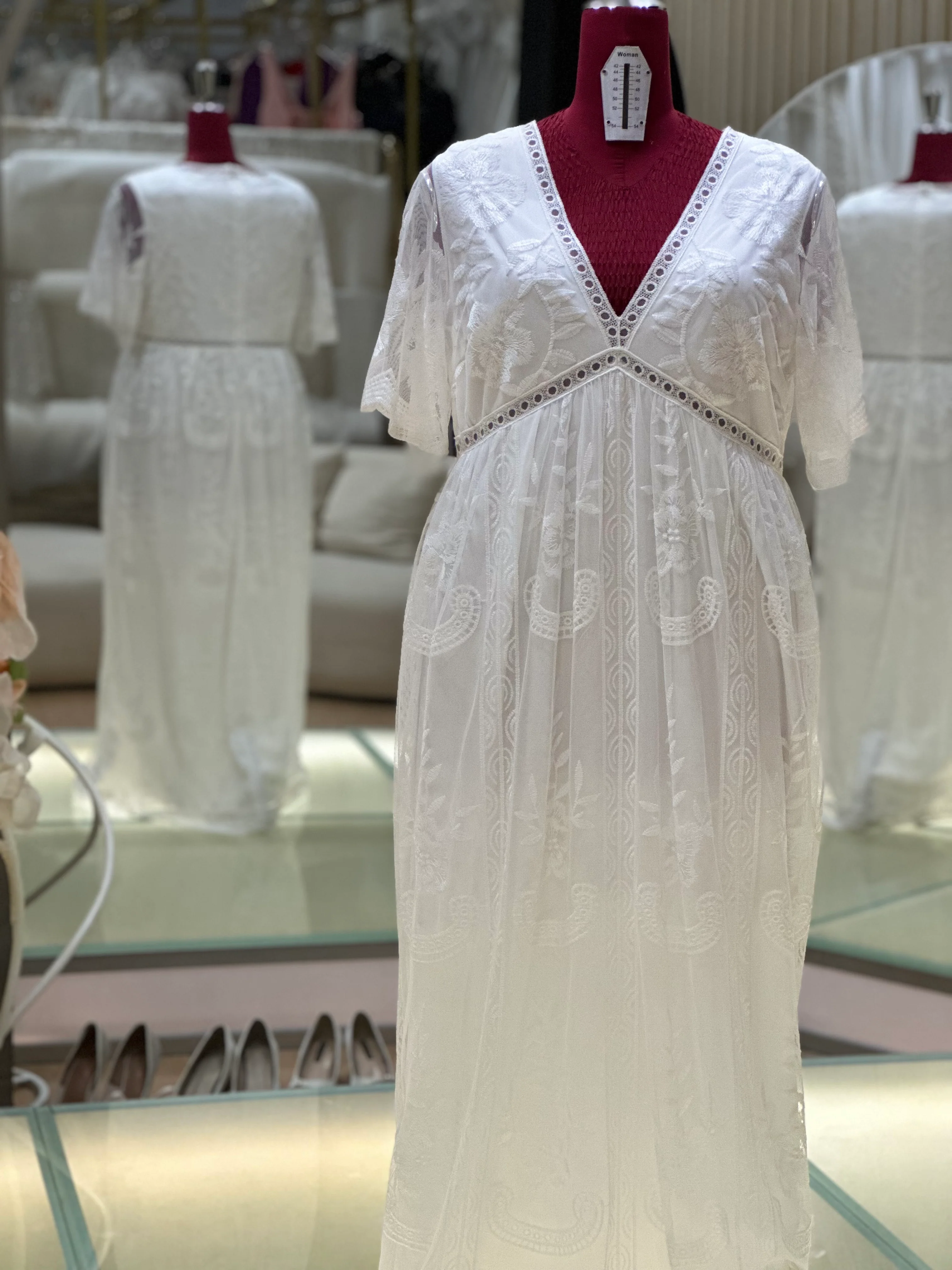 Full Lace Plus Size Wedding Gown Bust 122 | Ready-to-Wear - Image 3