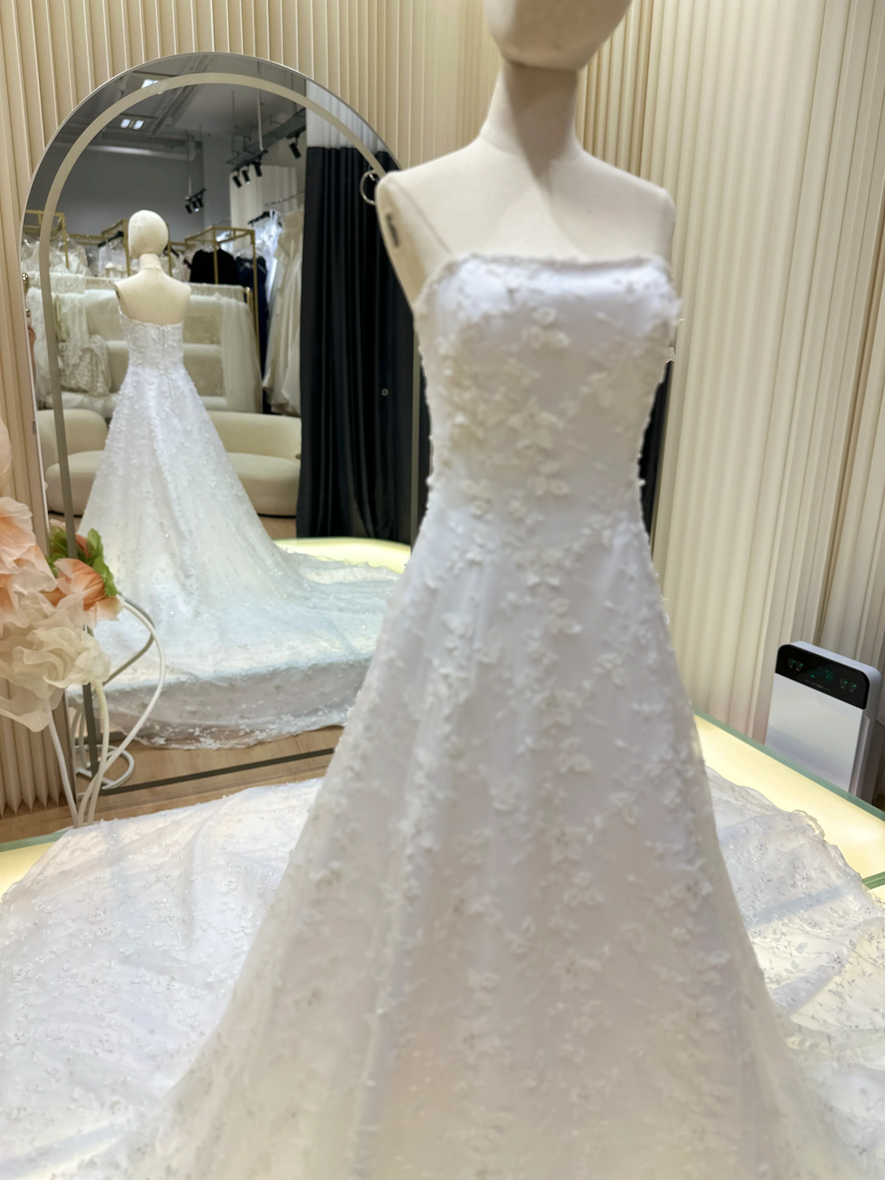 Grandeur Full Lace Cathedral Wedding Gown | Ready-to-Wear - Image 4