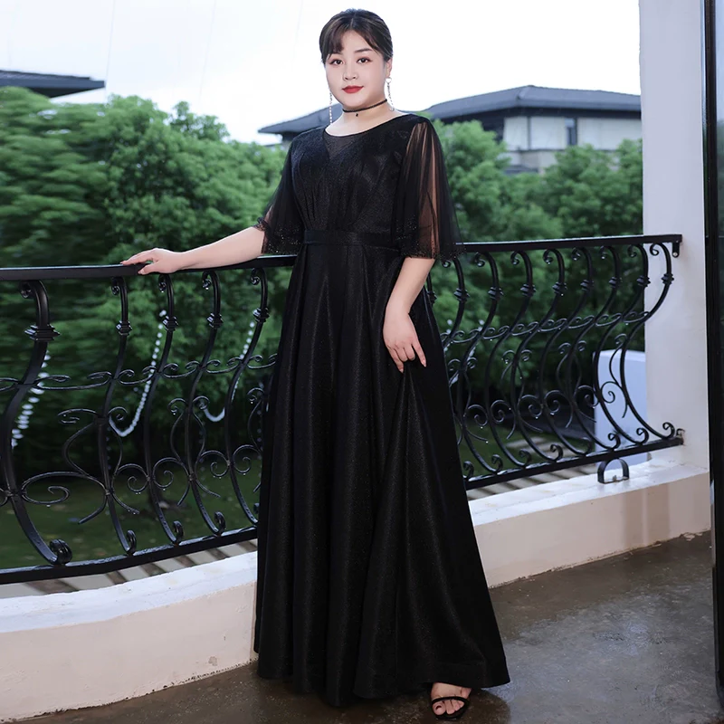 Black Elegant Evening Dress - Image 2