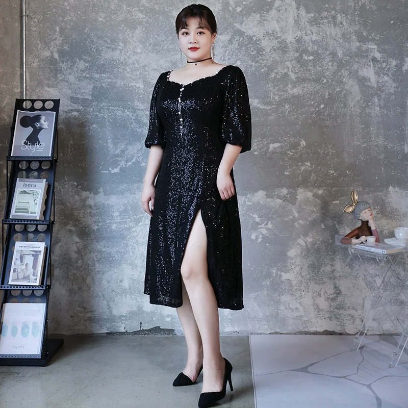 Black Elegant Evening Dress - Image 6