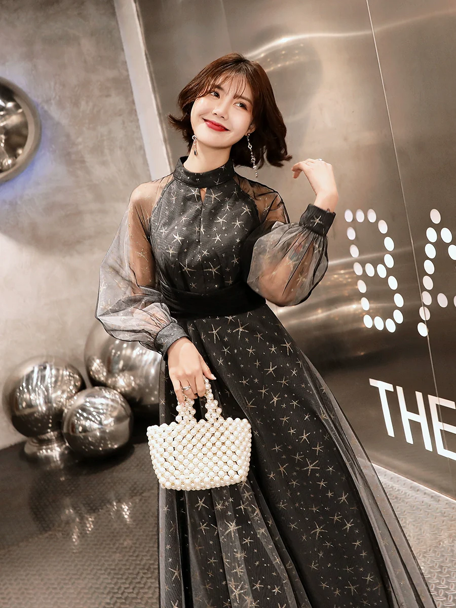 Black Evening Party Dress | Amehandmadesg