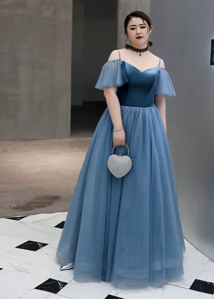 Blue Evening Cocktail Dress - Image 4