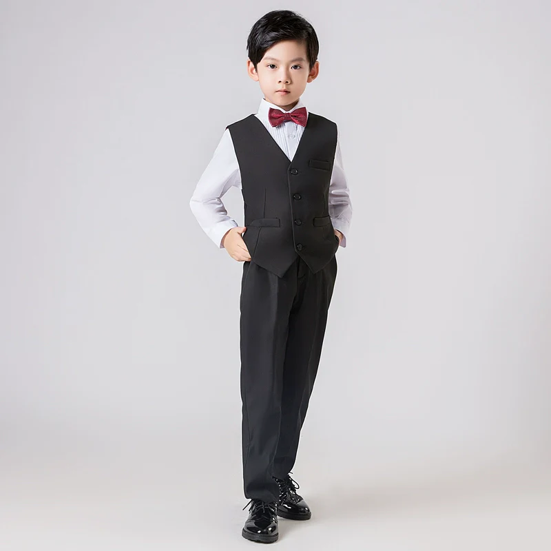 Boys  Vest Suit Set: Noble Cut Piano Performance - Image 14