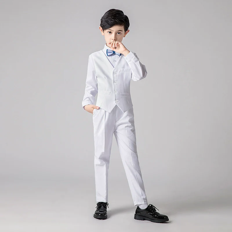 Boys  Vest Suit Set: Noble Cut Piano Performance - Image 2
