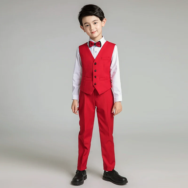 Boys  Vest Suit Set: Noble Cut Piano Performance - Image 9