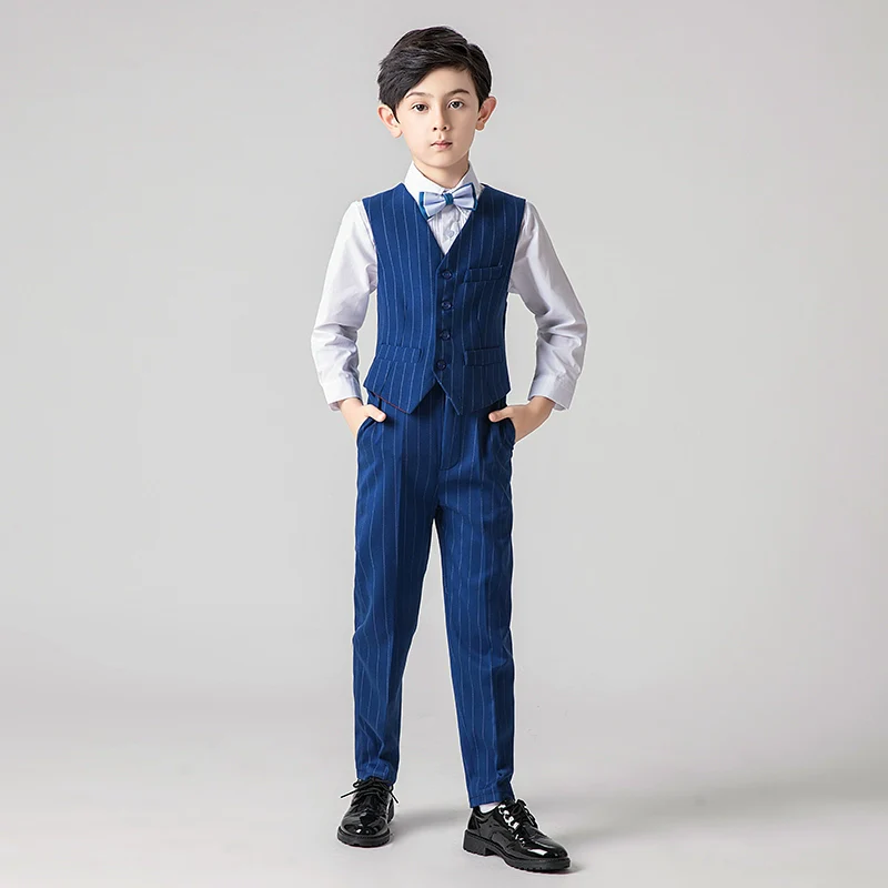 Boys Classic Suit Flower Girl Dress Piano Performance Costume Jacket | Amehandmadesg - Image 10