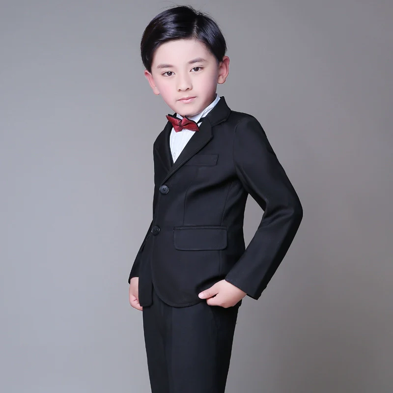 Boys' Formal Suit Set: Elegant Leisure Jacket for Performances - Image 3
