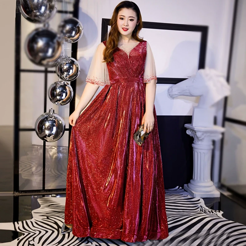 Burgundy Evening Dress - Image 6