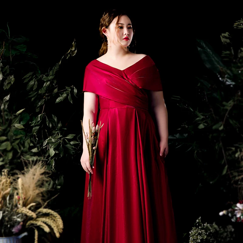 Burgundy Wedding Dress - Image 4