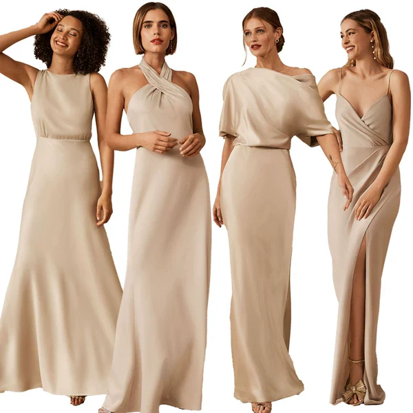 Champagne Bridesmaid Dress - Image 5