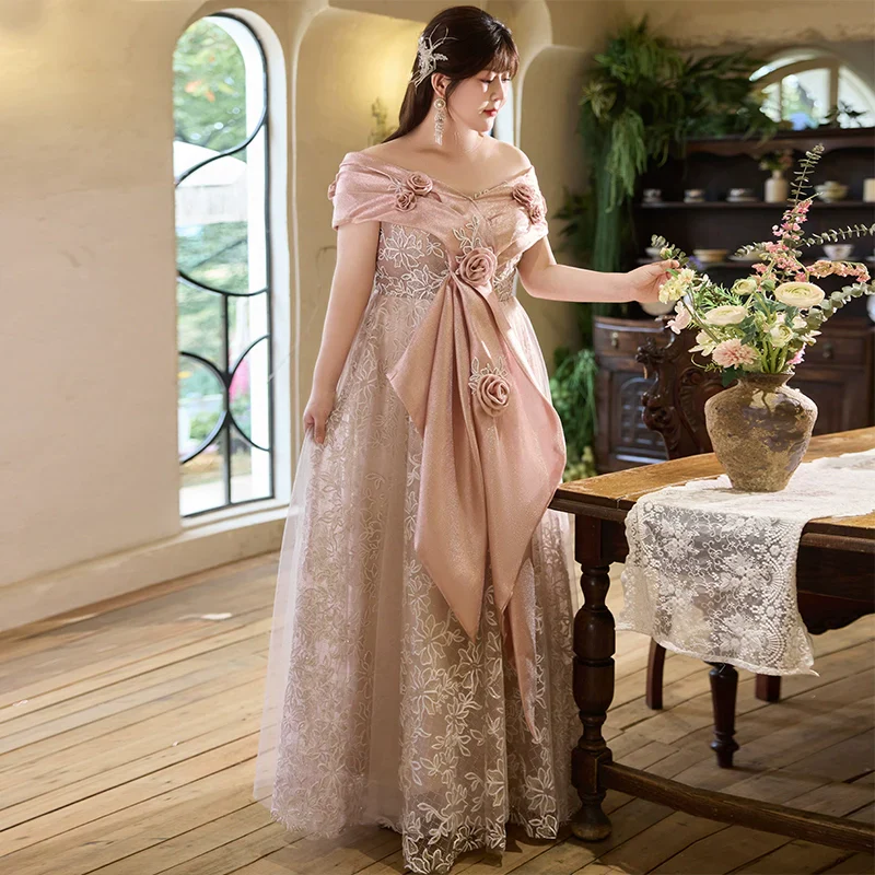 Champagne Colored Evening Dress - Image 6