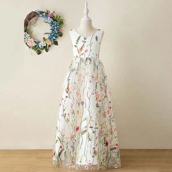 Children's Dress Sleeveless Piano Performance Costume - Image 5