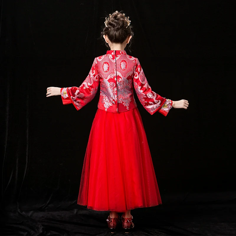 Chinese Style Thickened New Year Cheongsam Hanfu Wedding Dress | Amehandmadesg - Image 5