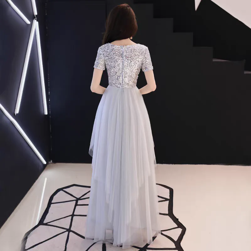 EG-SALE-AME-00118 Banquet evening dress fairy temperament lady long adult ceremony white birthday party dinner dress slim fit - Image 3