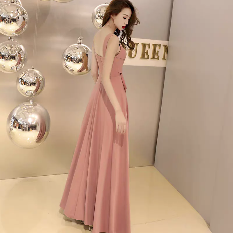EG-SALE-AME-00171 Banquet evening dress women autumn long green elegant dress host sexy one shoulder party evening dress - Image 4
