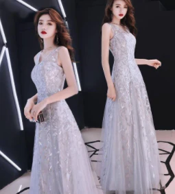 EG-SALE-AME-00179 Simple and generous evening dress for women new style evening party celebrity host dress can be worn as a small dress for women