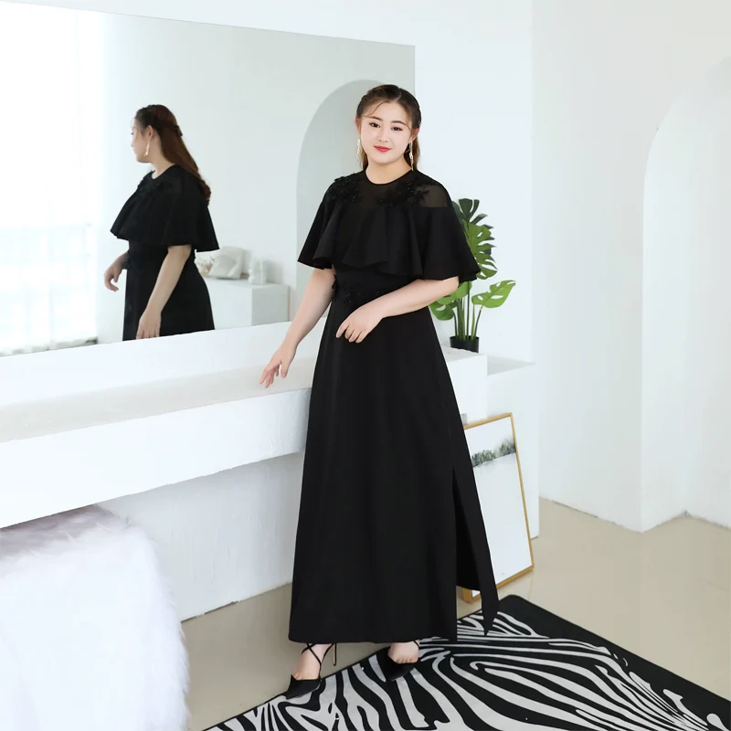 Elegant Black Evening Dress - Image 2
