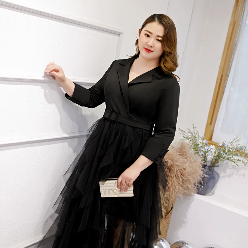 Elegant Black French Evening Dress - Image 2