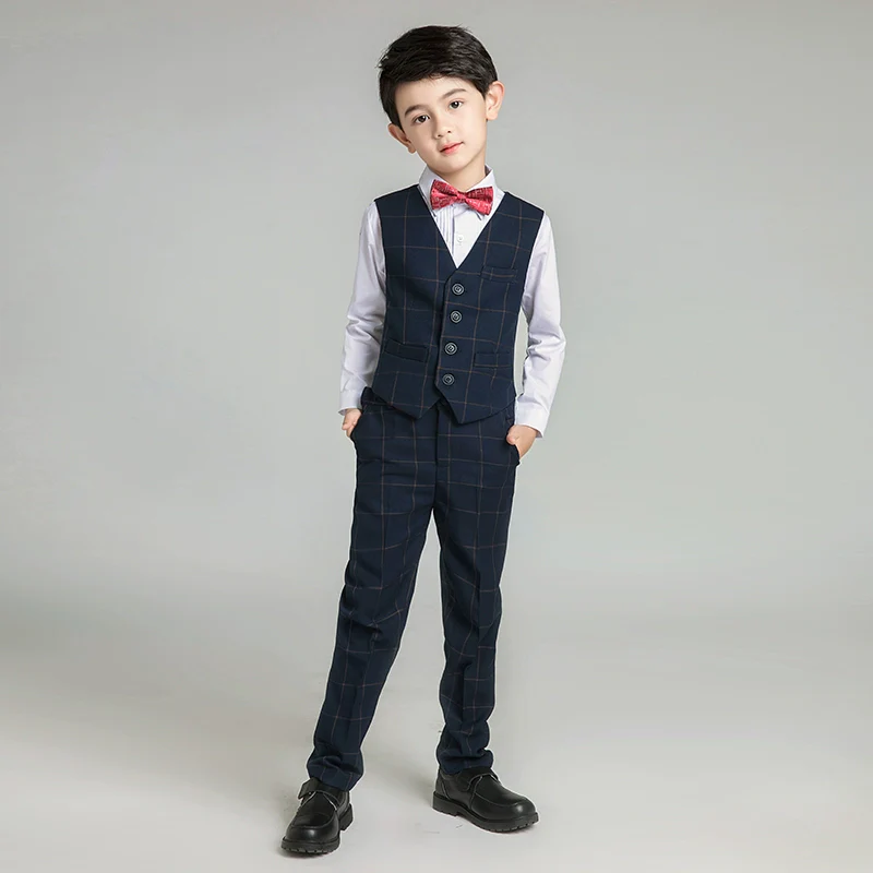 Elegant Boys' Vest Suit Set for Piano, Parties, Weddings - Image 3