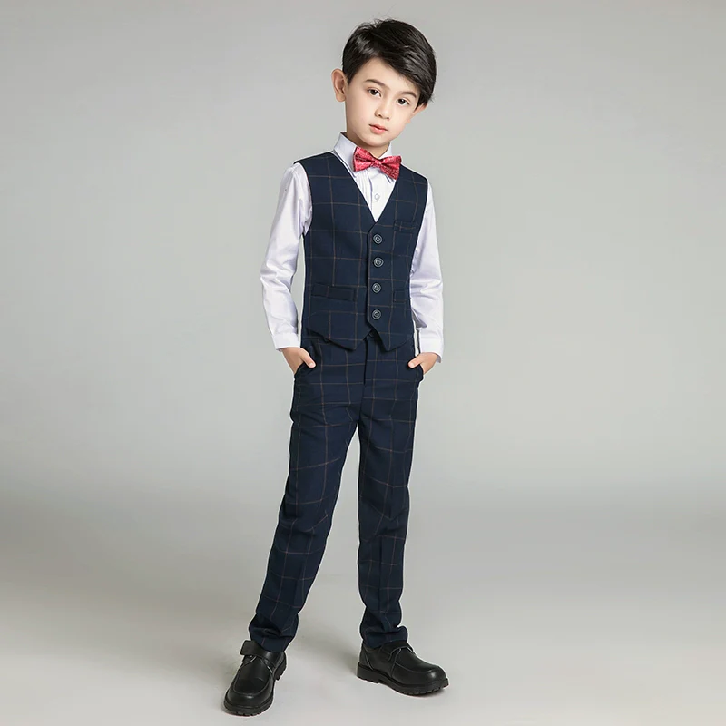Elegant Boys' Vest Suit Set for Piano, Parties, Weddings - Image 7