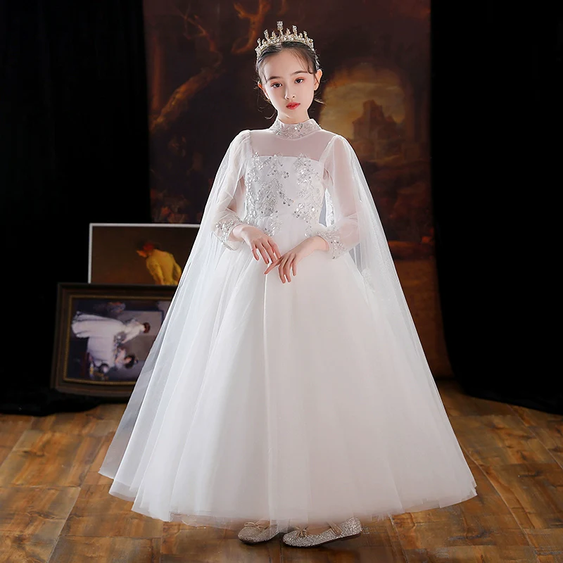 Elegant Children's Princess Evening Dress for Weddings & Piano Performances - Image 2