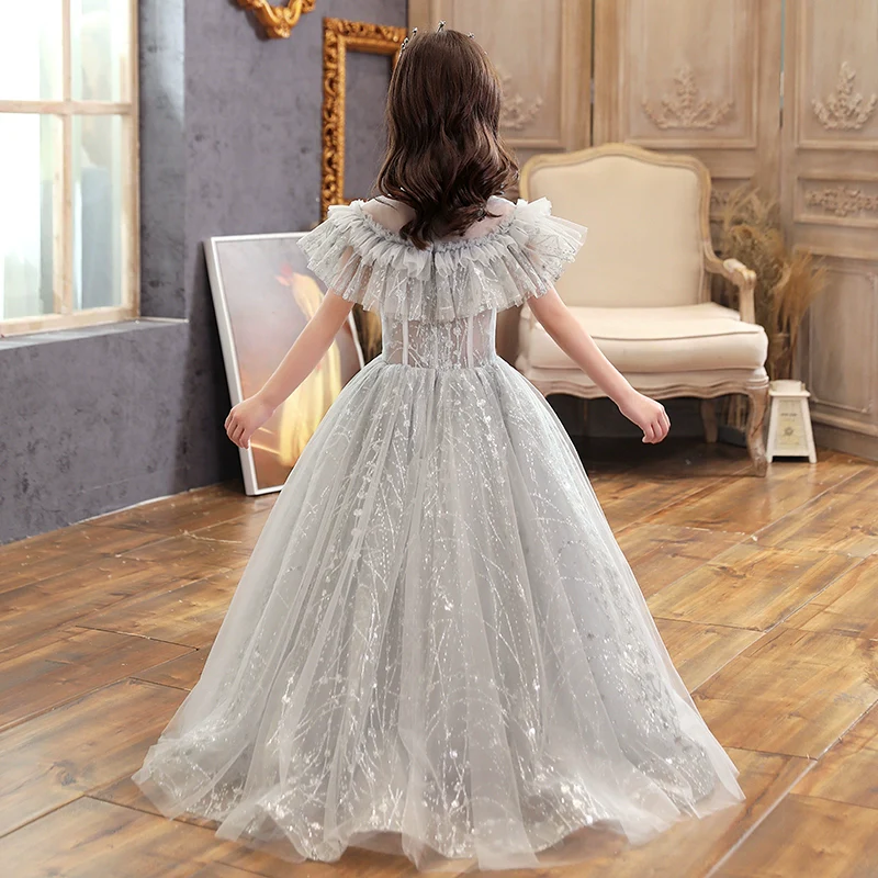 Elegant Children's Wedding Dress Flower Girl Piano Performance Costume - Image 5
