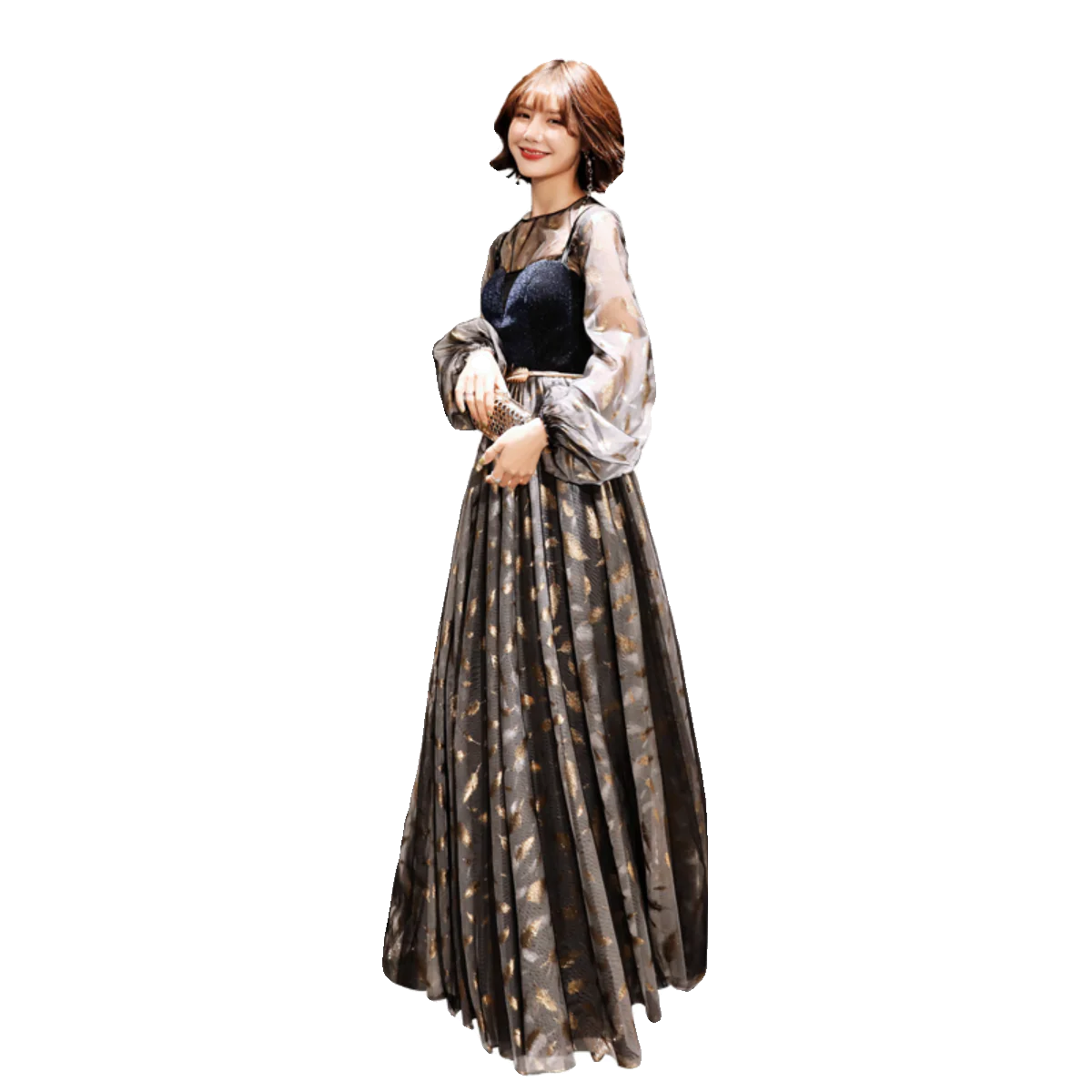 Elegant French Style Evening Dress - Image 5