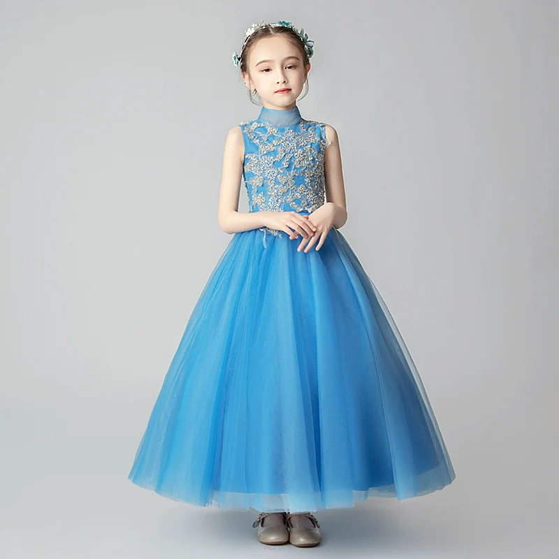 Elegant Kids Princess Evening Gown for Piano Performance & Weddings - Image 6