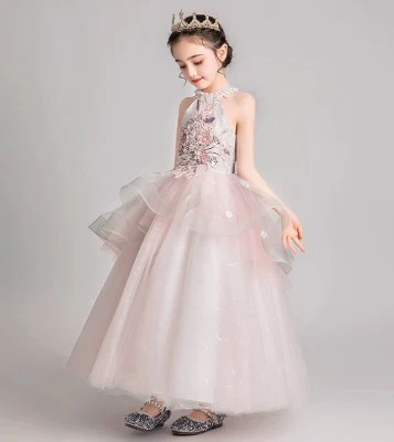 Elegant Princess Dress Costume for Girls, Perfect for Evening Parties and Events - Image 4