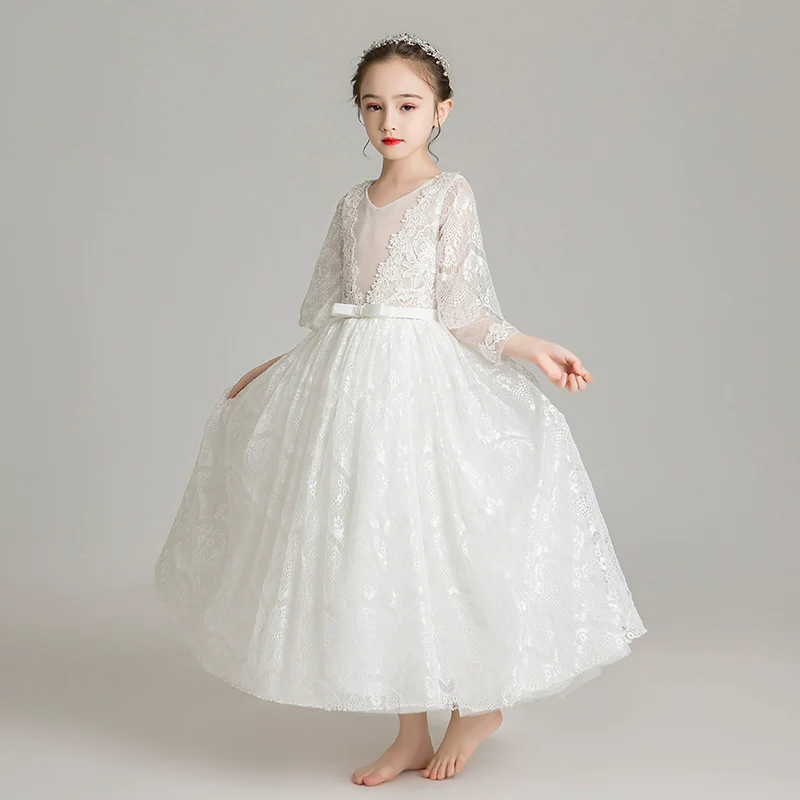 Elegant Princess Gown for Girls: Perfect Wedding, Piano Performance, Pageant Dress - Image 2