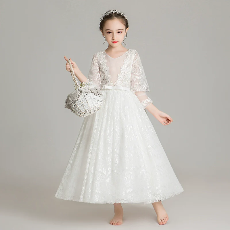 Elegant Princess Gown for Girls: Perfect Wedding, Piano Performance, Pageant Dress - Image 6