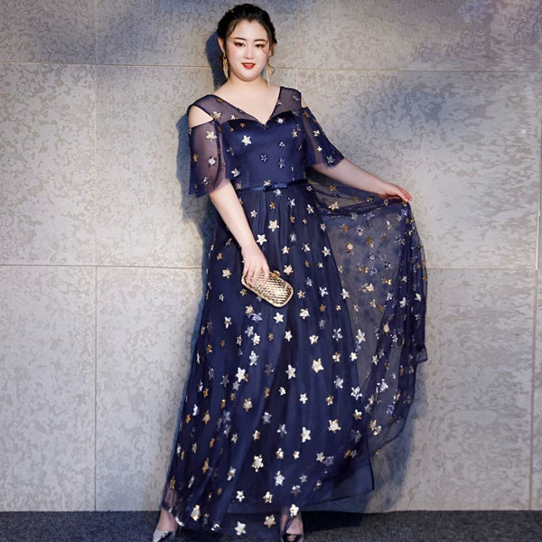 Elegant V-neck Evening Dress - Image 5