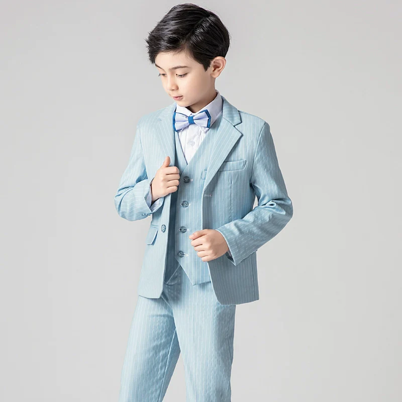 Elegant Vest Suit Set: Boys' Piano Performance & Flower Boy Outfit - Image 12