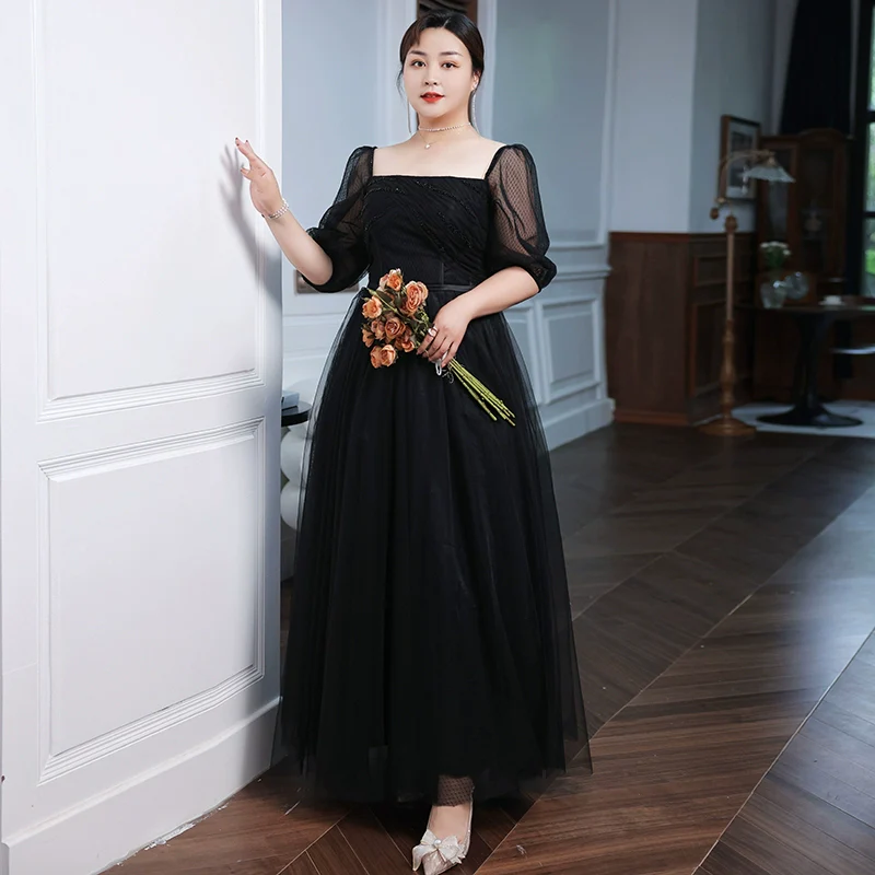 Elite Black French Evening Dress - Image 2