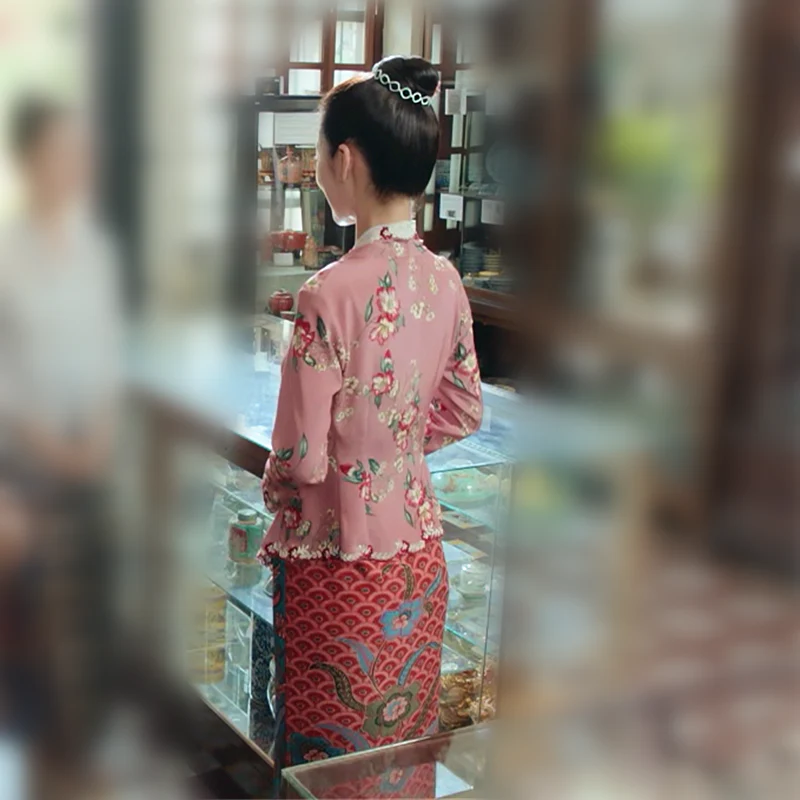 Floral Shiffon Dress Set - Image 2