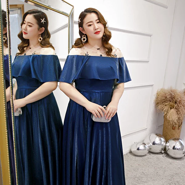 French Style Plus Size Evening Dress - Image 5