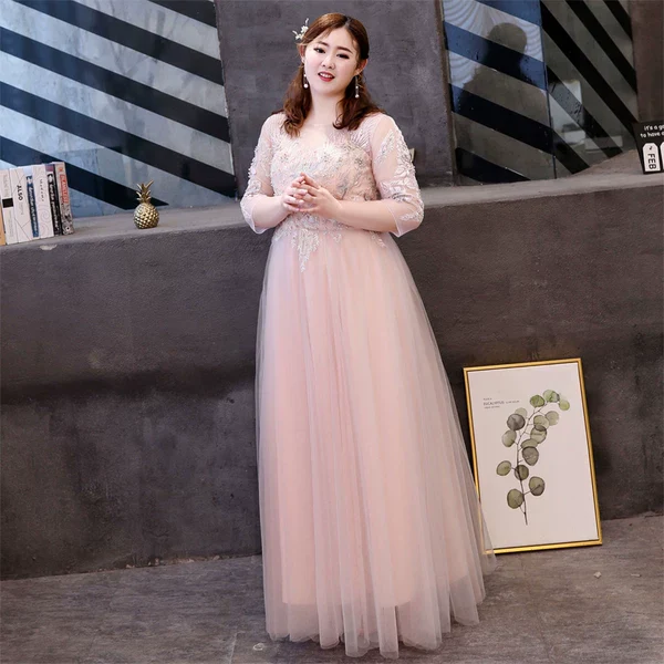 Fuchsia Bridesmaid Evening Dress
