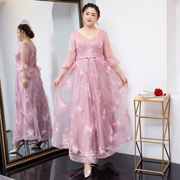 Fuchsia Bridesmaid Evening Dress