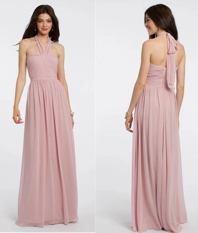 Fuchsia Long Bridesmaid Dress - Image 14