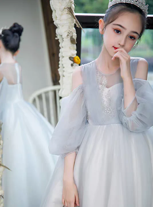 EG-SALE-AME-00135 Girls' Princess Dress: Fairy Evening Gown for Special Occasions - Ame Handmadesg - Image 4