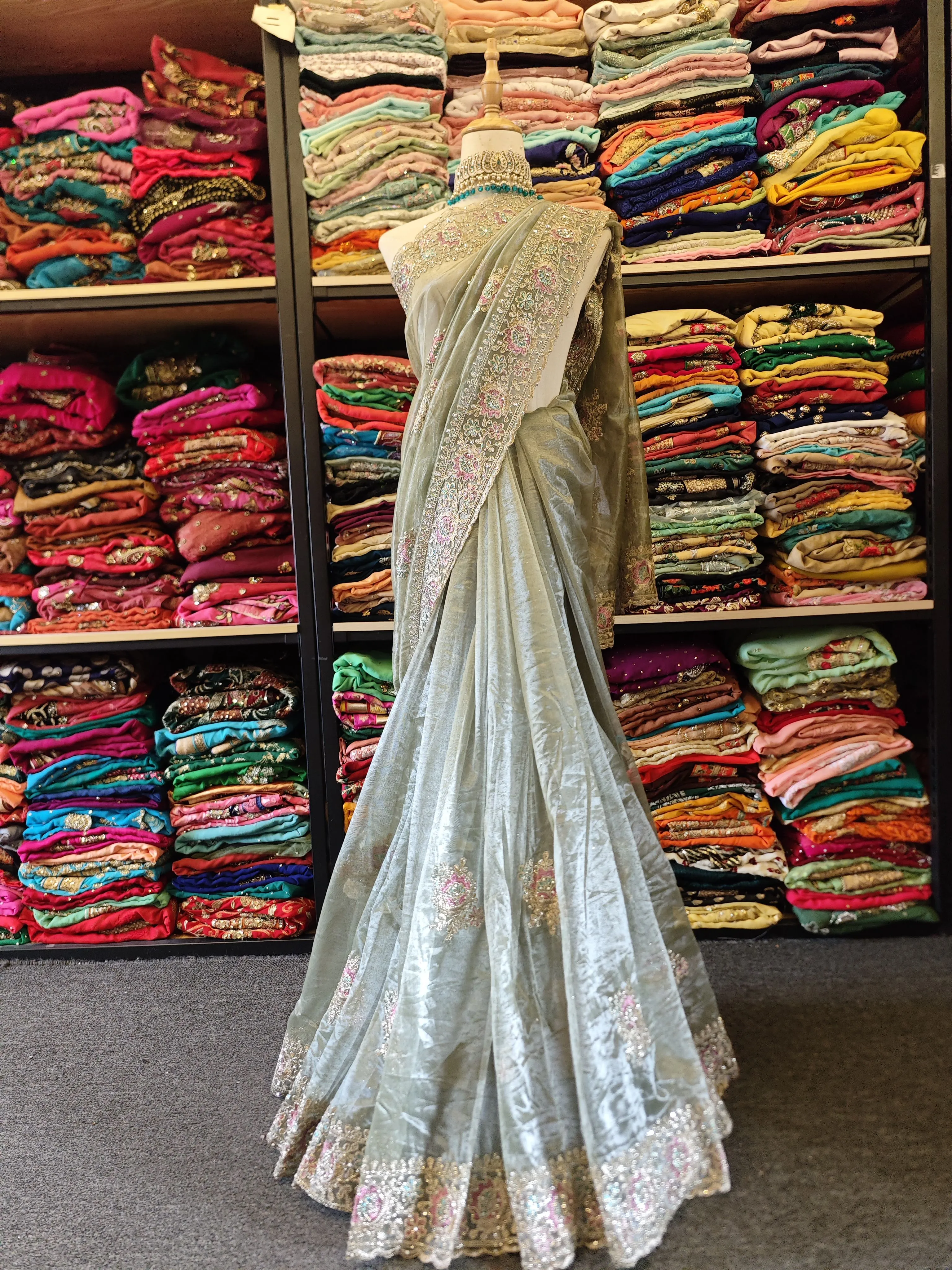Gold Six Rice Saree