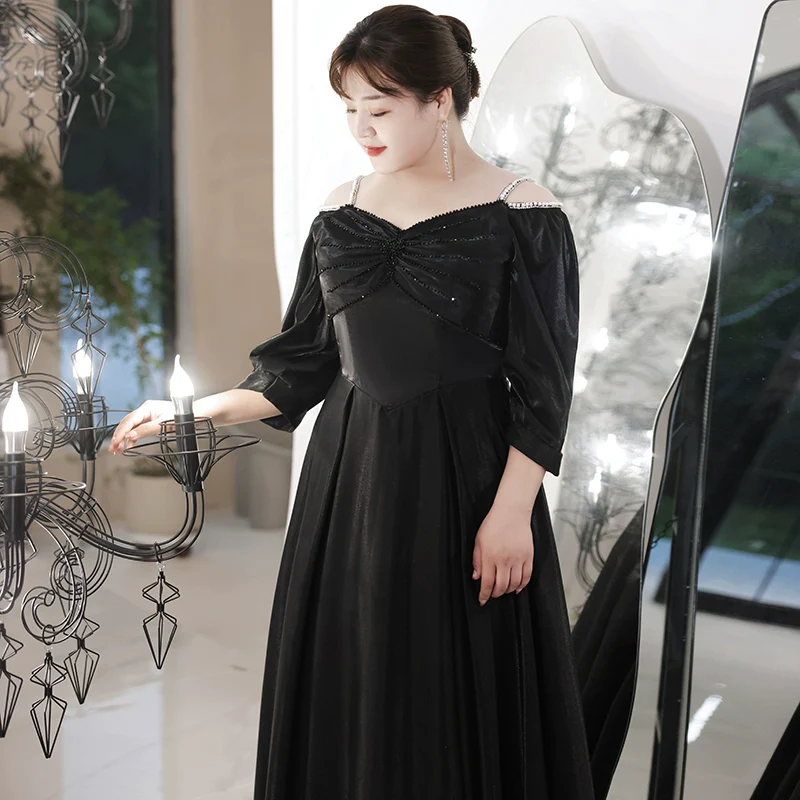 High Quality Black Evening Dress - Image 2