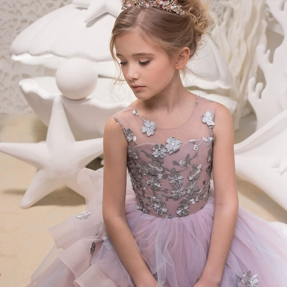 Kids Noble Princess Evening Dress - Image 2