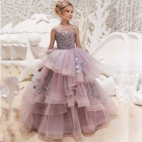 Kids Noble Princess Evening Dress - Image 4