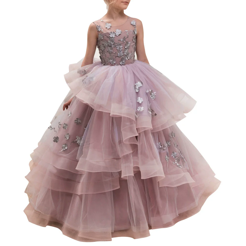 Kids Noble Princess Evening Dress - Image 5