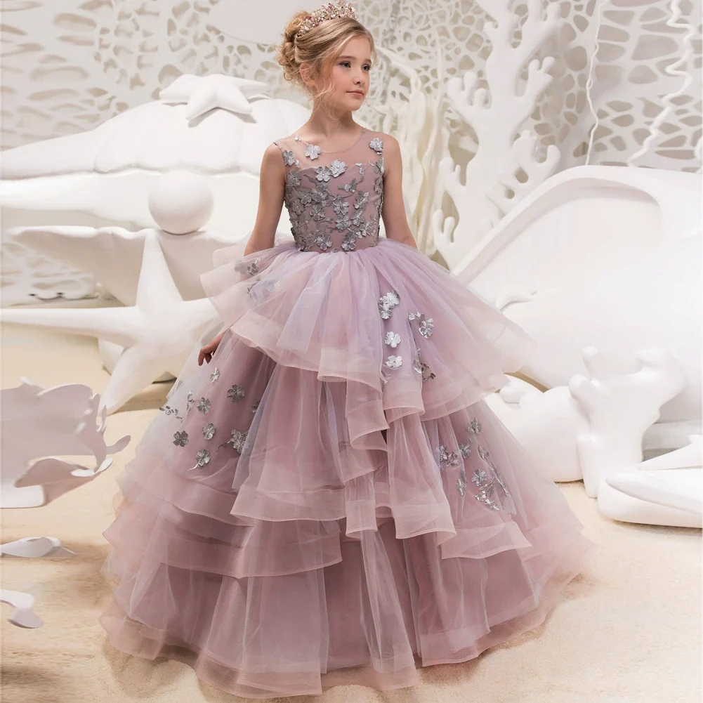 Kids Noble Princess Evening Dress - Image 6
