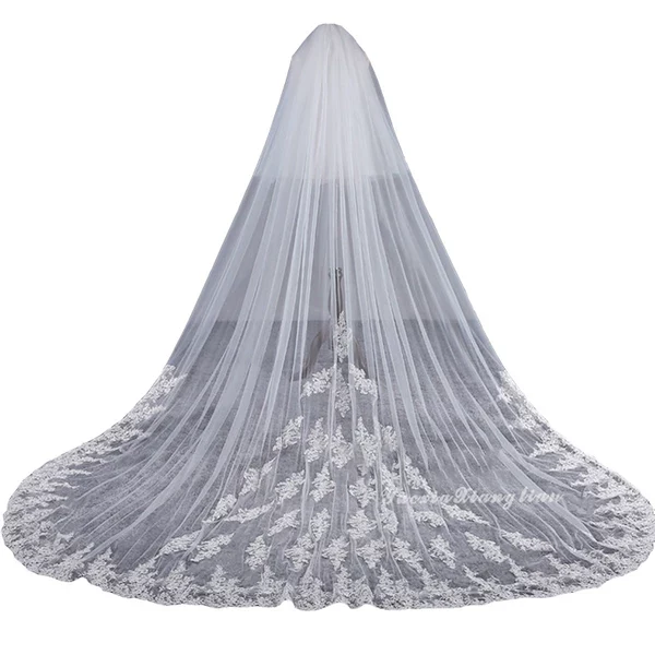 Korean Style Wedding Veil 3.8m Long - Image 5